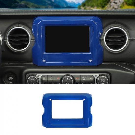 Синий Полный Комплект Декоративных Накладок на Центральную Консоль для Jeep Wrangler JL JT 2018-