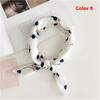 Gifts Women Small Vintage Square Scarf Silk Feel Satin Head Neck Hair Tie Band