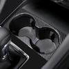 For Mazda 3 Axela  Car Central Console Water Cup Cover Sticker Trim    ABS Plastic Carbon Fiber Style