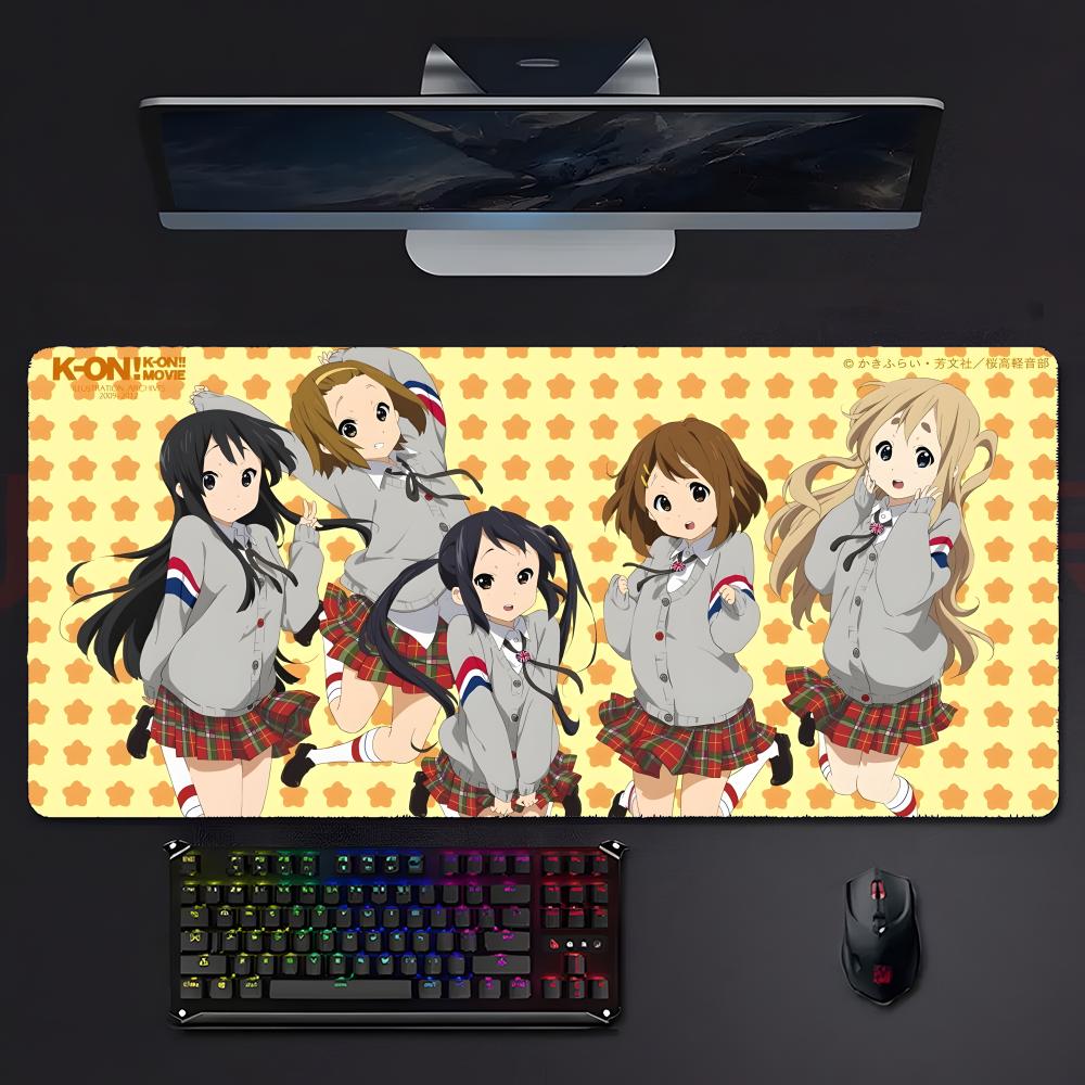Cute Musical Anime Mio Akiyama KKOn Mouse Pad Mousepad Large Gaming Lockedge Thickened Pc Table Desk Mat