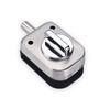 Glass Door Lock Stainless Steel Latch Punch-free Ground Lock Bathroom Balcony