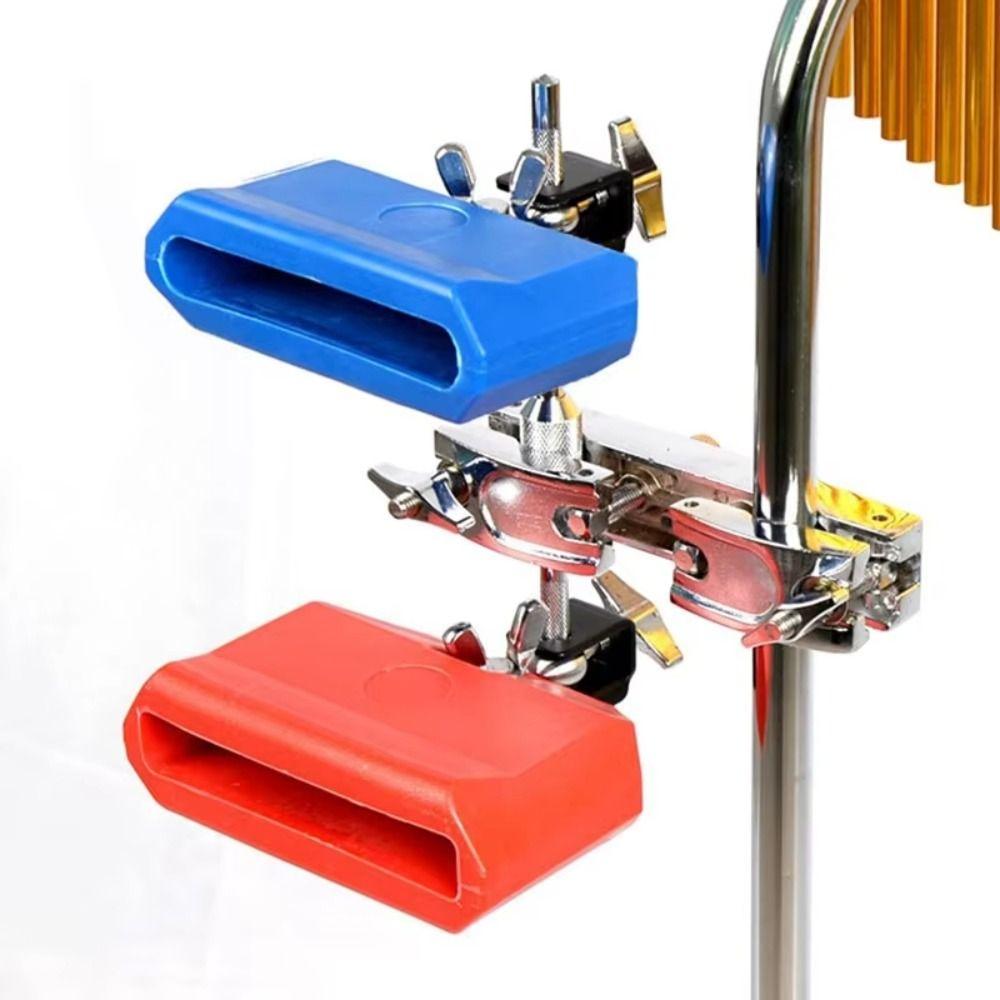 Blue Red Drum Clapper Cheering Bell Drum Jam Block Durable Drum Bell Set Kindergarten