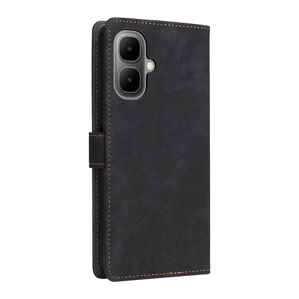 For Infinix Smart 10/TECNO Pop 10 Case Wallet RFID Blocking PU Leather Phone Cover Stand with Strap