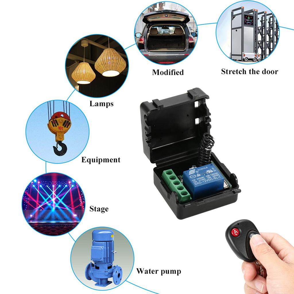 12 В постоянного тока, 1 канал, беспроводной пульт дистанционного управления, реле-приемник, передатчик, универсальный модуль дистанционного управления и радиочастотный передатчик, пульт дистанционного управления 1527