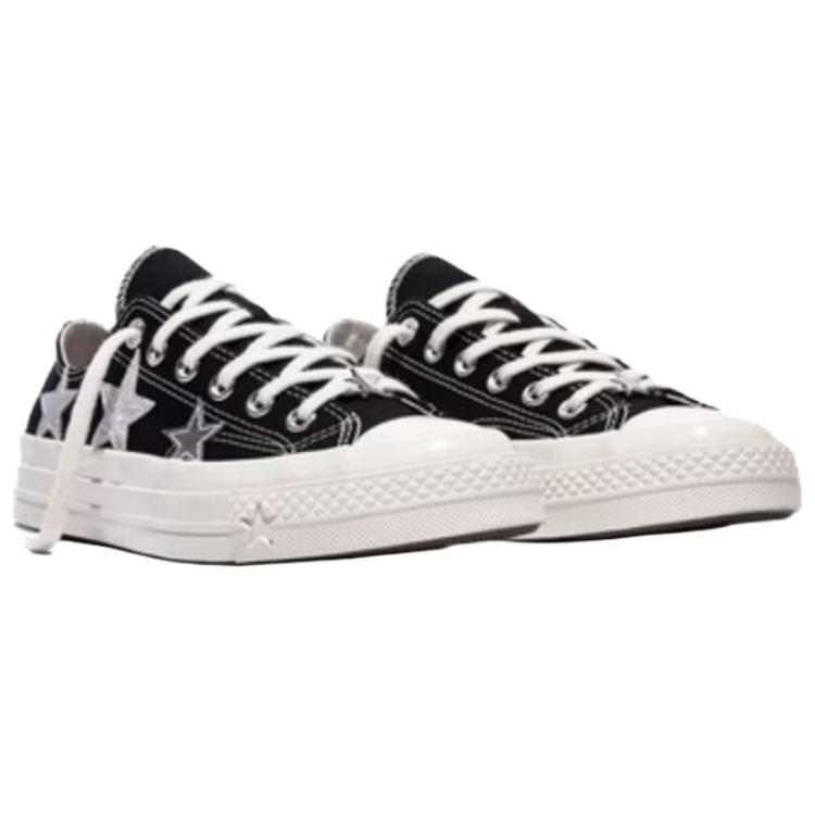 Converse Кеды Chuck 70 X Звездный принт Низкие холщовые Кеды унисекс Черные A24220C