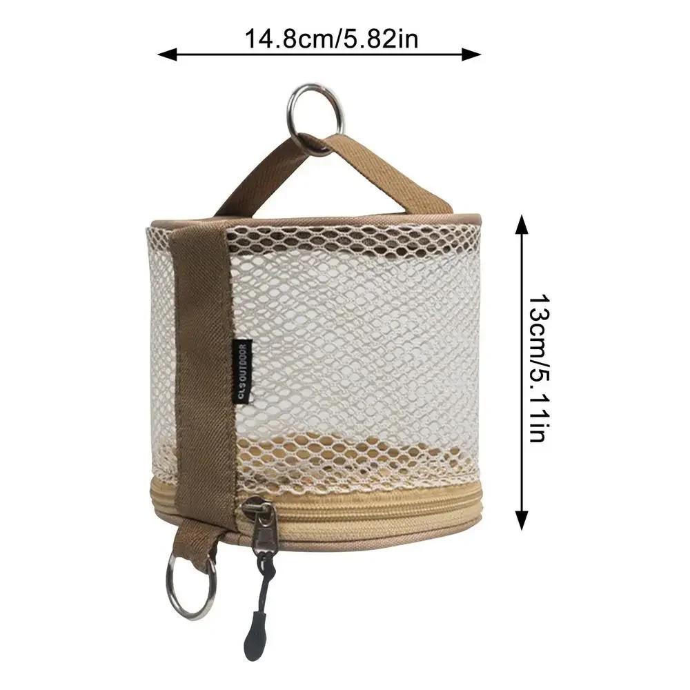 Outdoor Camping Tissue Box, Roll Paper Storage Bag with Hooks, Portable Tent Hanging Napkins, Practical Outdoor Supplies