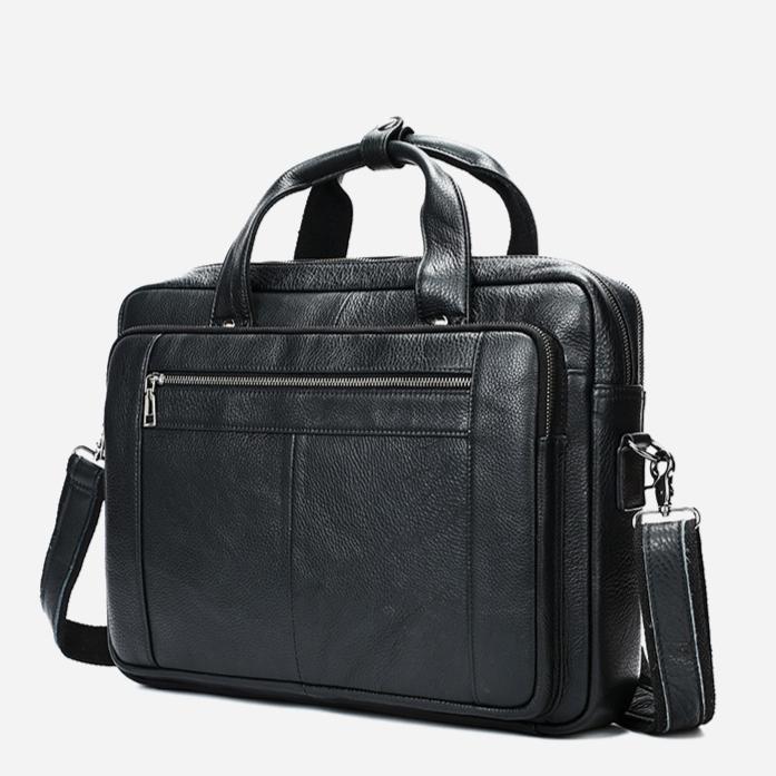 Портфель мужской из высококачественной кожи, деловая 16-дюймовая сумка из коровьей кожи, мужская официальная сумка для компьютера