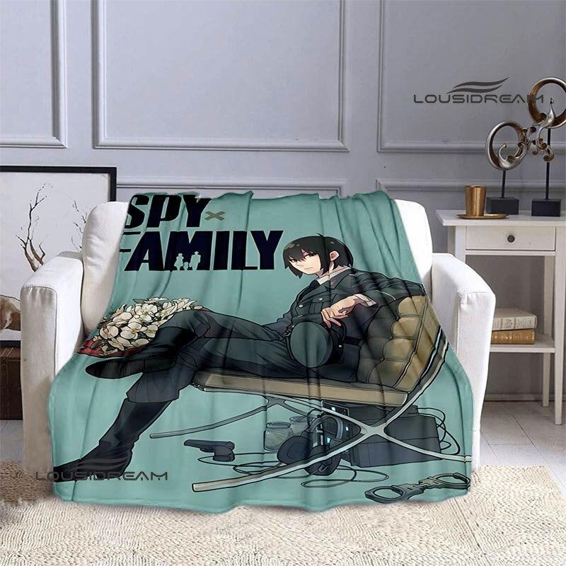 Семейное одеяло с принтом аниме «шпион х», теплое одеяло для девочек и детей, фланелевое мягкое уютное одеяло, домашнее дорожное одеяло, подарок на день рождения