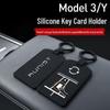 Силиконовый защитный чехол для ключ-карты Tesla Model Y/3 с пряжкой