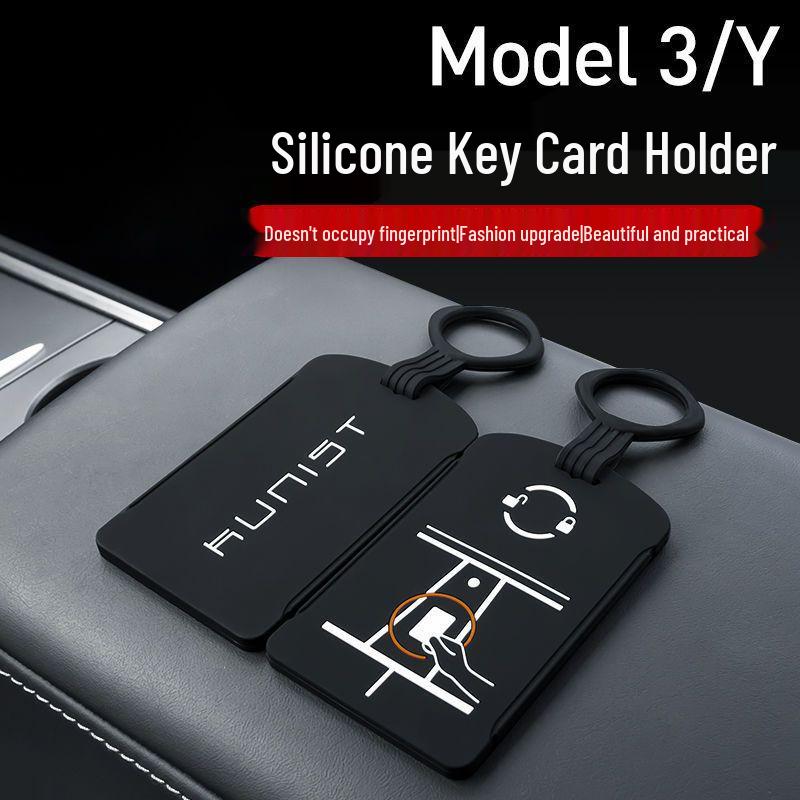 Tesla Model Y/3 Key Card Silicone Protective Case with Buckle