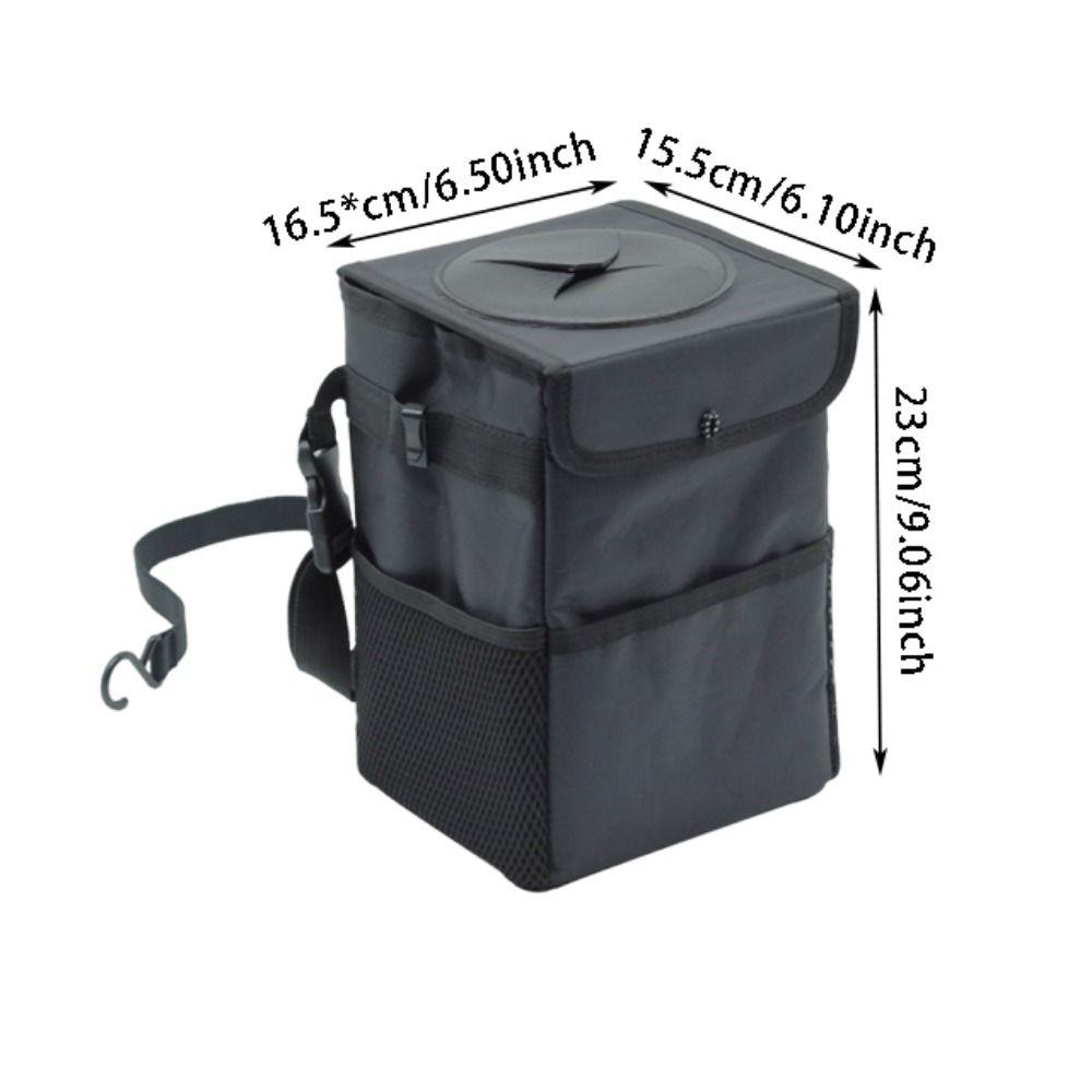 Waterproof Car Storage Bin Washable Car Organizer Organizer Hanging Garbage Bag  Car Accessories