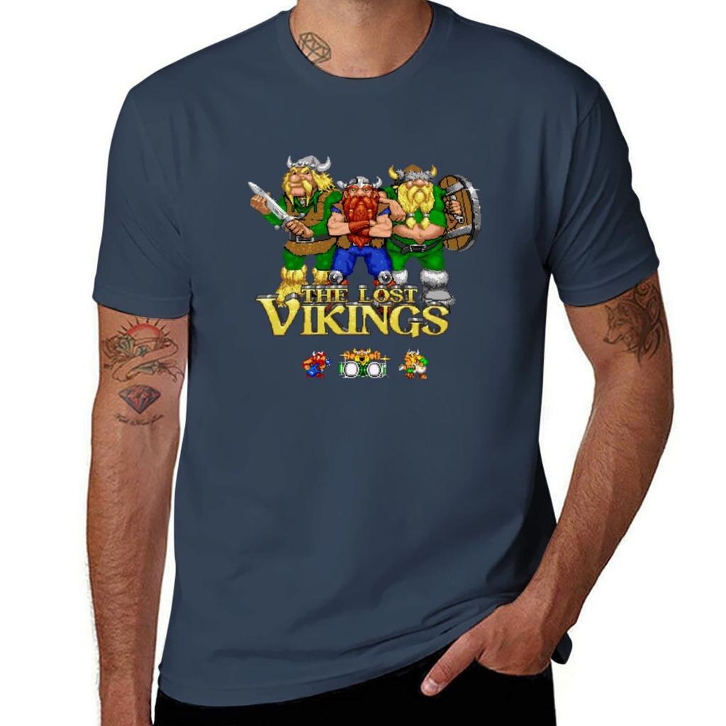 Lost Vikings The TShirt Casual Fashion Short Sleeve Cotton TShirt