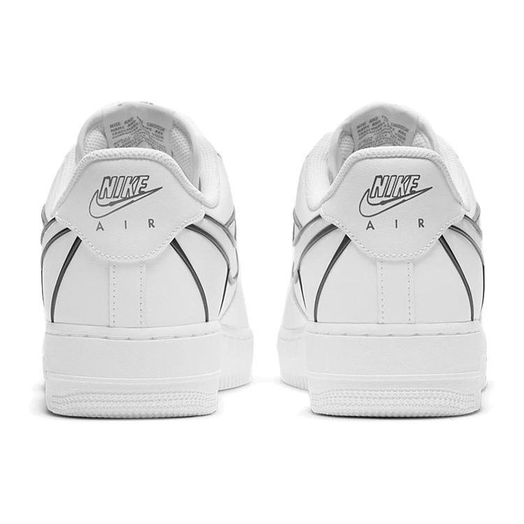Nike Air Force 1 Low White Metallic Pewter Мужские кроссовки DH4098-100