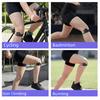 Adjustable Straps Silicone Knee Brace Highly Elastic Patella Stabilizer  Gym Fitness