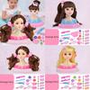 Simulation Half Body Barbie Doll  Make Up Braided Hair Princess Play Toy House