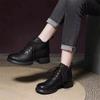 Модные европейские и американские высокие короткие ботинки на шнуровке для женщин 2024 года, новые удобные короткие ботинки на толстой подошве для женщин Trafza