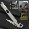 Titanium Pry Bar 10 in 1 Mini Pry Bar EDC Pocket Tool Titanium Screwdriver Keychain Gifts for Dad Husband Him