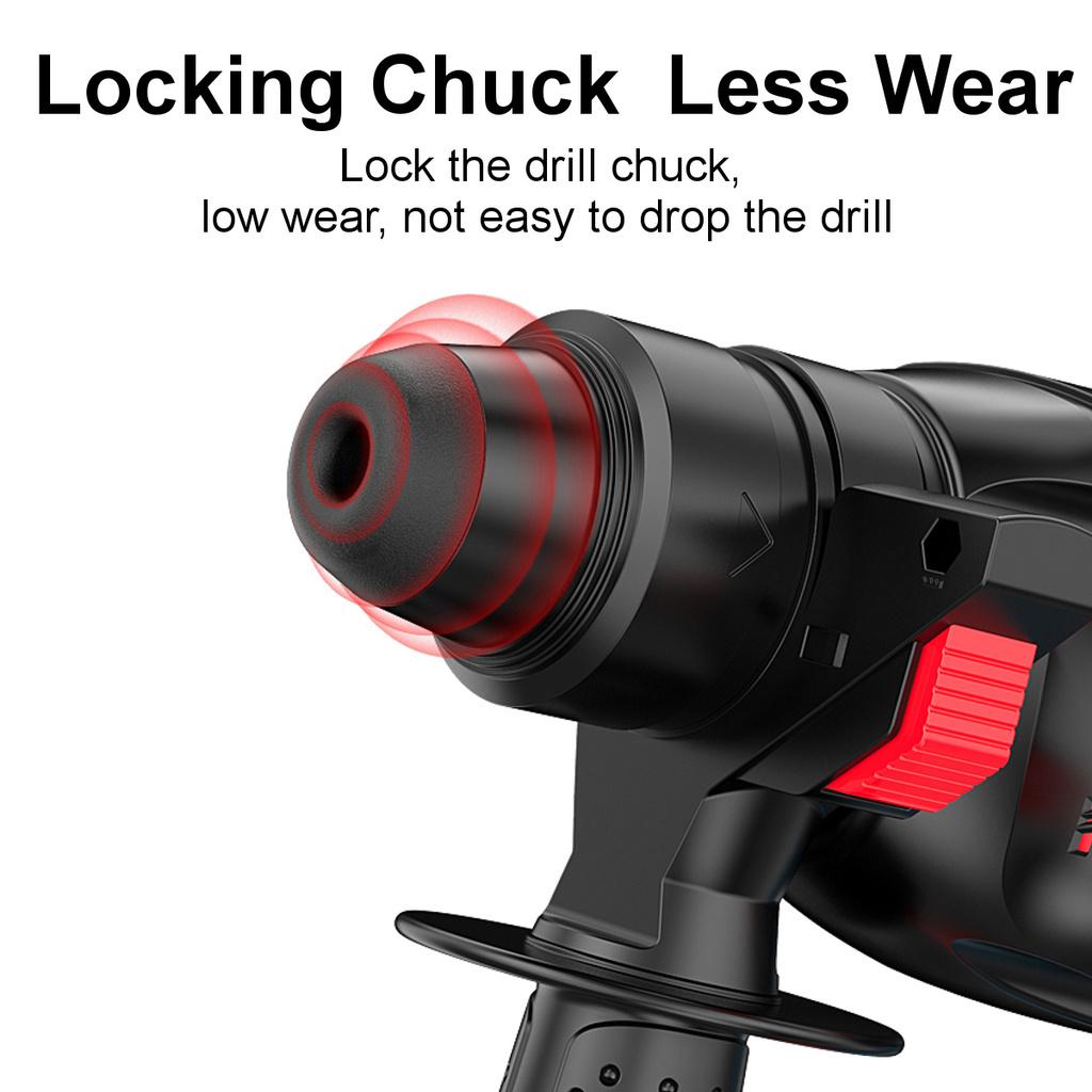 18 В 4 функции, бесщеточный аккумуляторный перфоратор, электрический молоток, ударная дрель без аккумулятора, перезаряжаемая высокая мощность