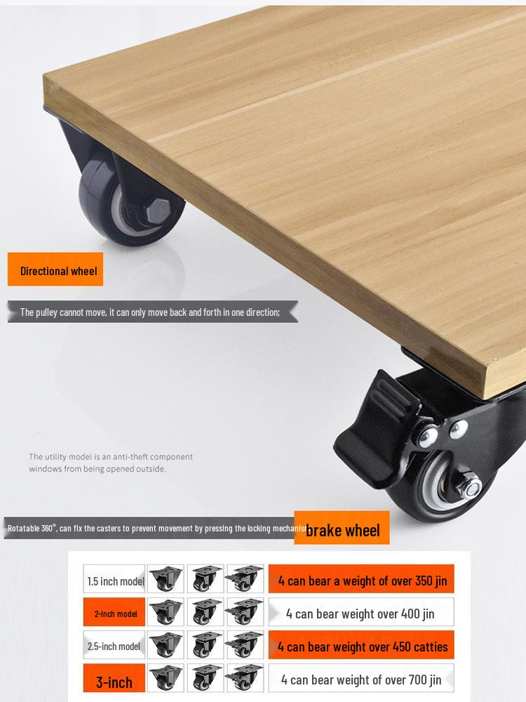 Бесшумные поворотные колеса с тормозом, 1,5-3 дюйма, Сверхмощные, грузоподъемные для тележек