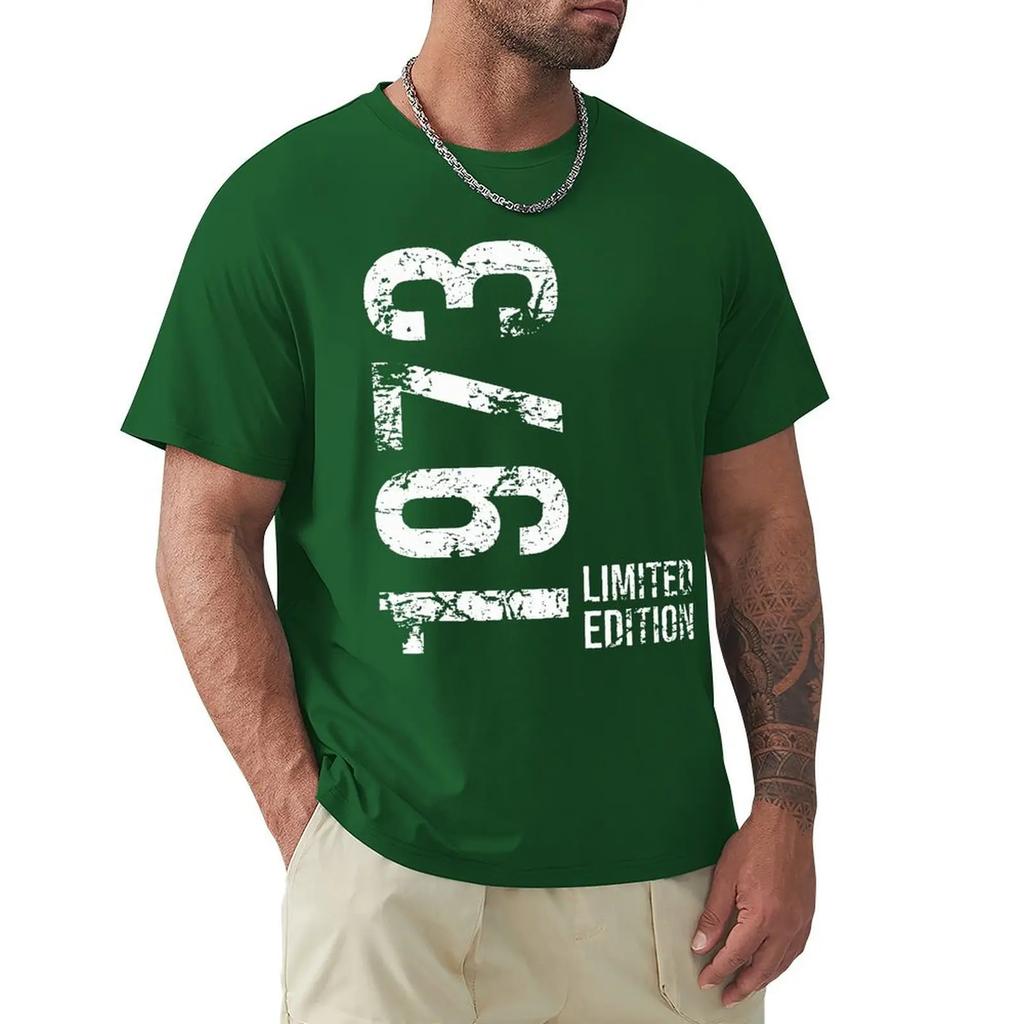 Новинка 50-е 50-е годы ретро винтаж 1973 футболки с рисунком хлопок уличная одежда короткий рукав подарки на день рождения летний стиль футболка мужская