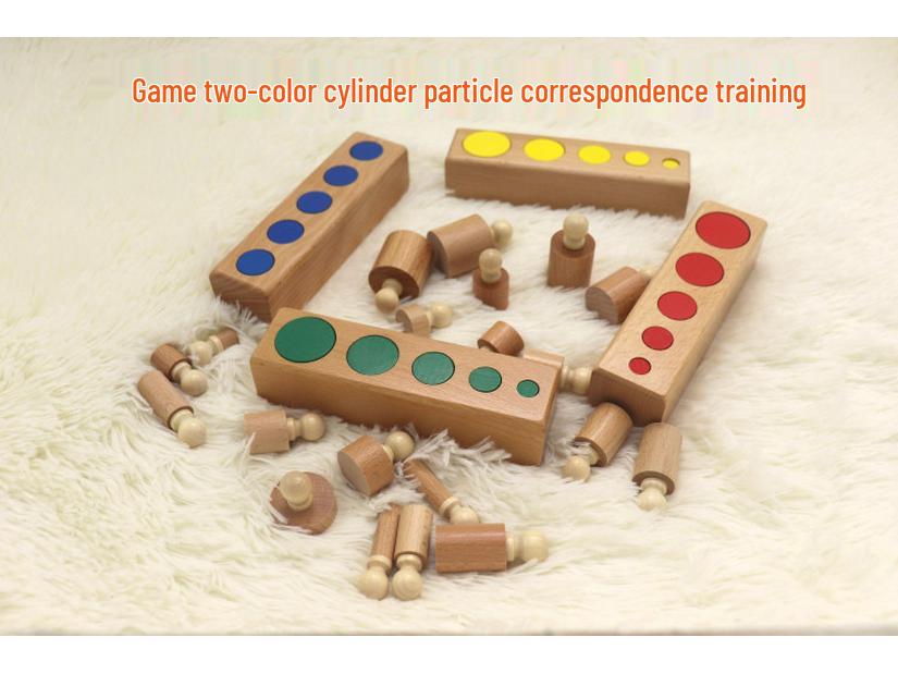 Educational Wooden Blocks for Shape and Size Recognition, Hand-Eye Coordination, and Cognitive Skills Development in Children