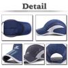 CZA075 [White Fang] Cap, Hat, Sunscreen, Mesh, Outdoor, Running, Sports, Men's, Women's, (Light Gray)