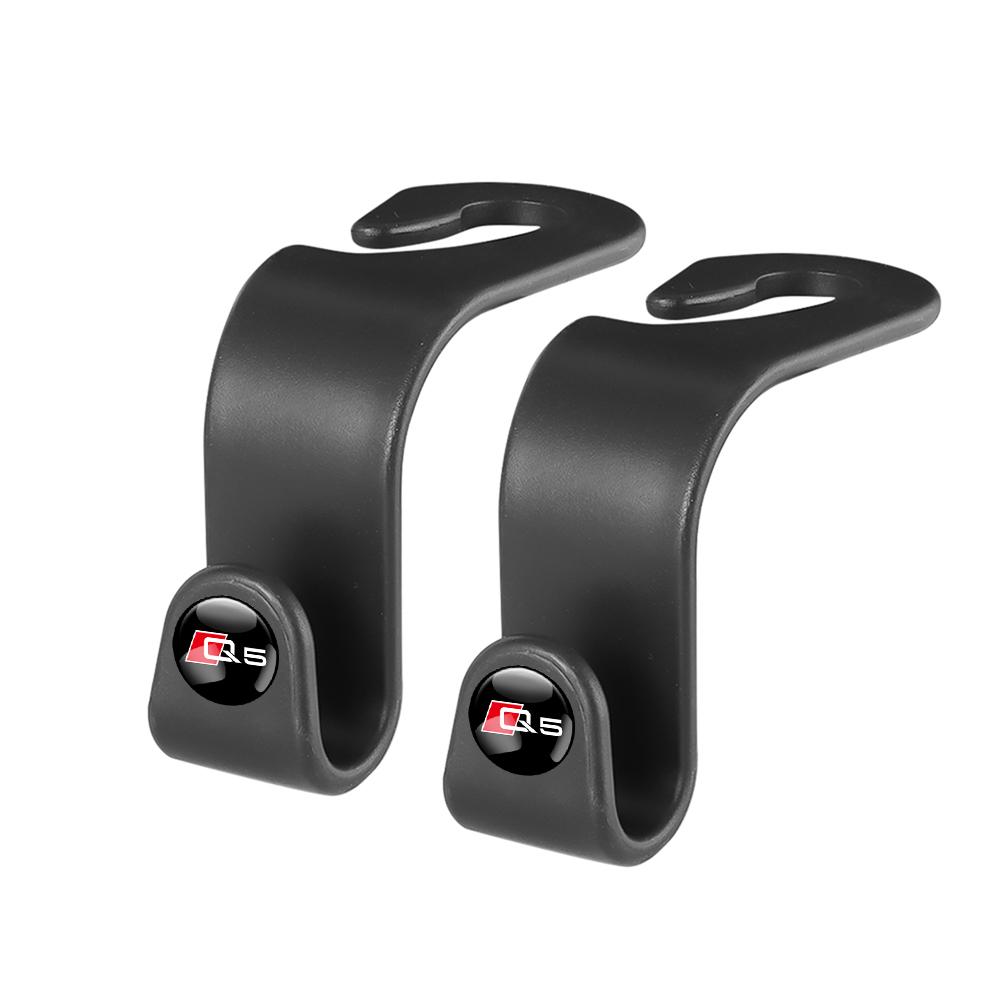 2026 2/4Pcs Car Seat Back Hook Organizer Holder Storage Hanging Clips For 22x SLine A4 A5 A6 A7 A8 Quattro C5 C6 C7 S3 S6 Q3 S3 S8 D2