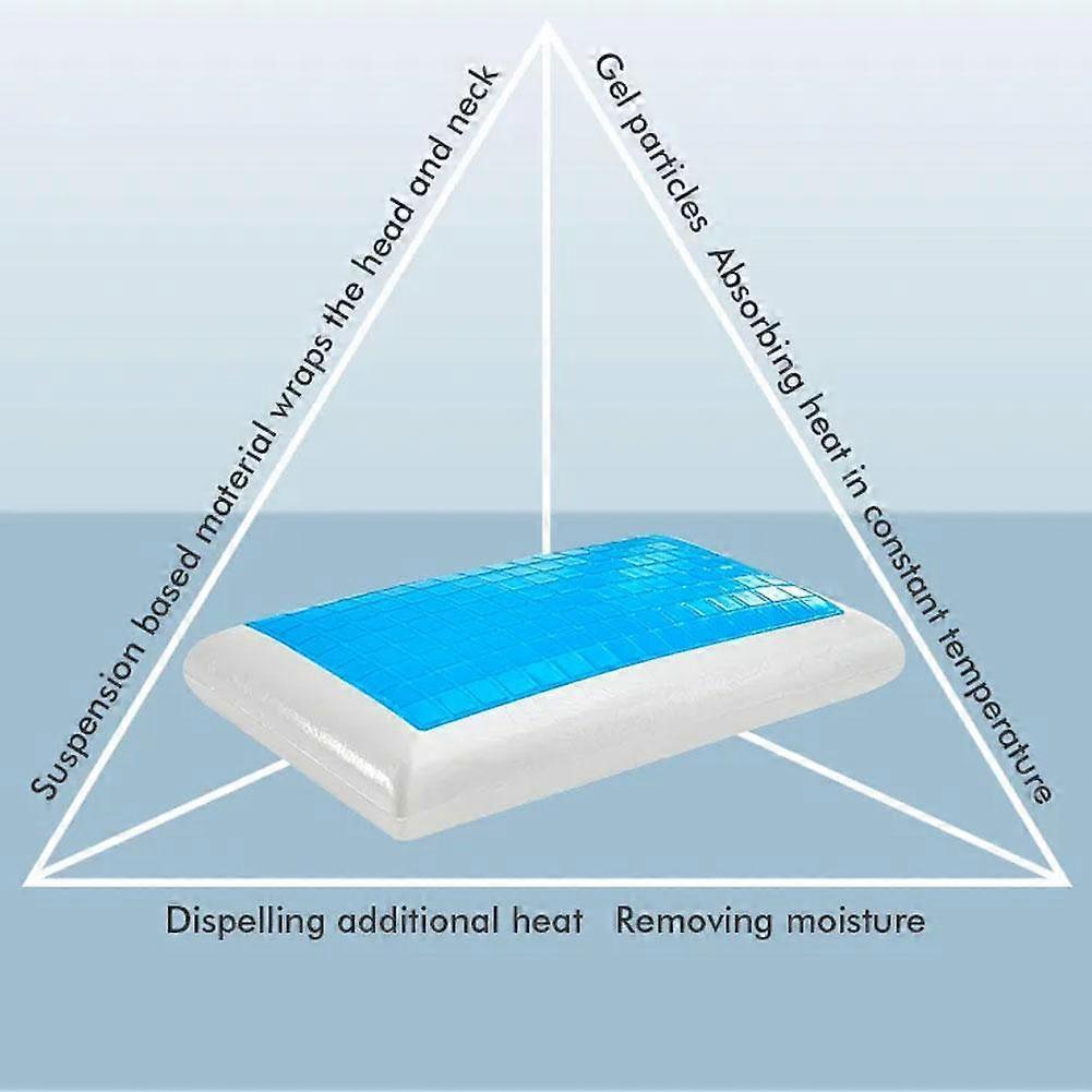 Cooling Orthopedic Memory Foam Contour Cervical Pillow Gel Firm Neck t,1 G6D1