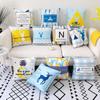 Nordic-style Living Room Pillowcase, Modern and Simple Ins Printed Fresh Sofa Pillow Cover Without Pillow Core