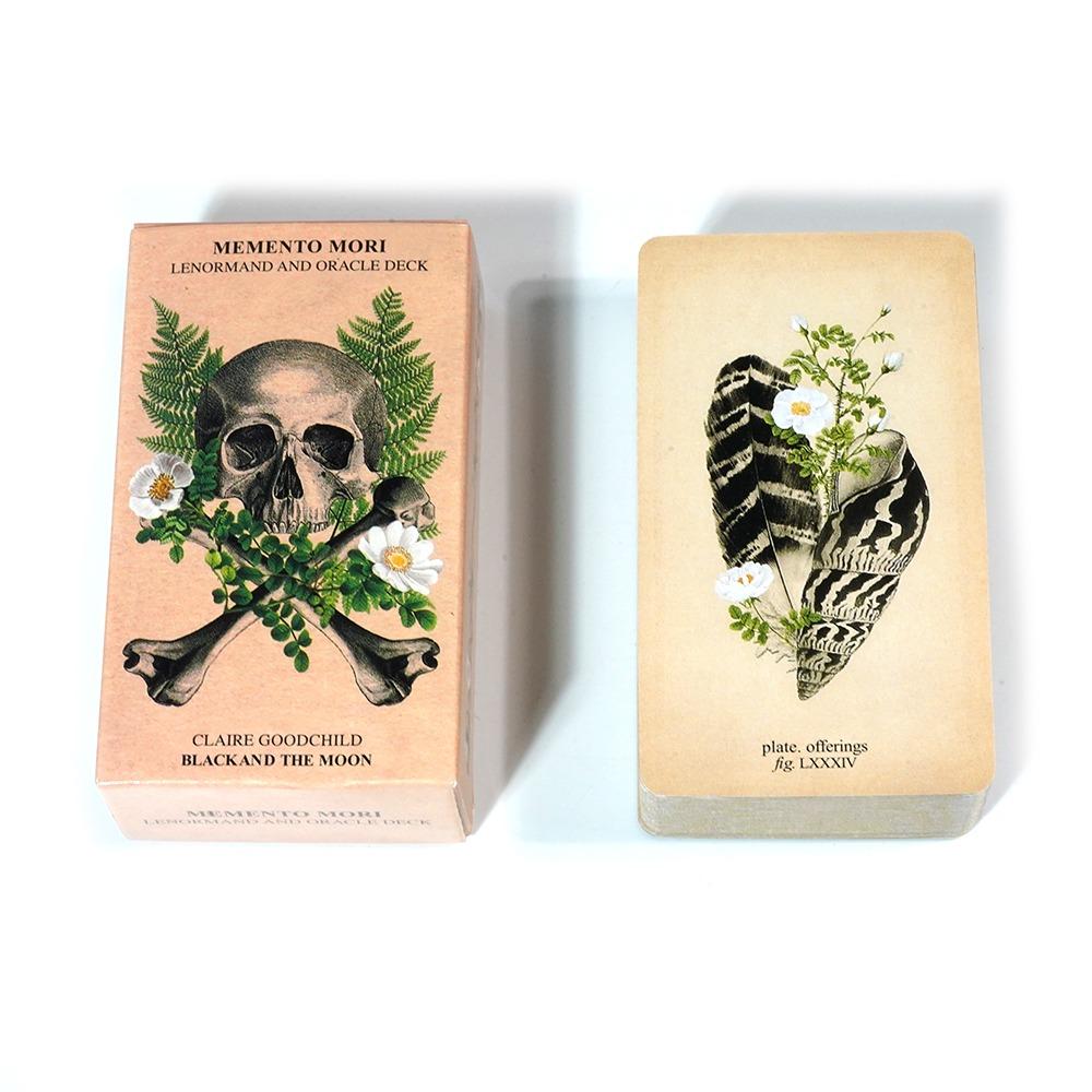 Колода Оракула Memento Mori 10,3*6 см Колода Ленорман Анатомическое Таро Оракул Странностей 85 шт. Карт (включает 36 карт Ленорман)