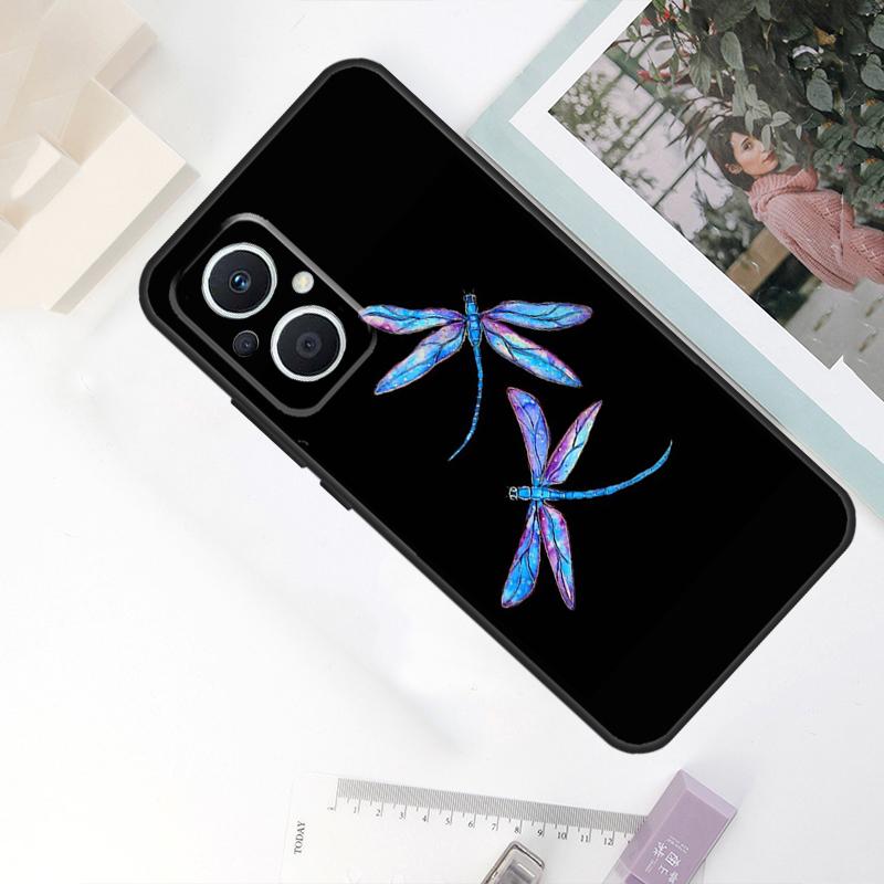 Чехол 'Стрекоза' для OPPO Reno 11F 4Z 5Z 8T 10 Pro 4 6 7 8 5 Lite OPPO Find X6 Pro X2 X3 X5 Lite Чехол