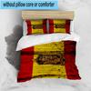 3pcs Spain FC Crest Printed Bedding Set Duvet Cover Closure Includes 1 Duvet Cover & 2 Pillowcases Bedding Sets Home Decor Gifts