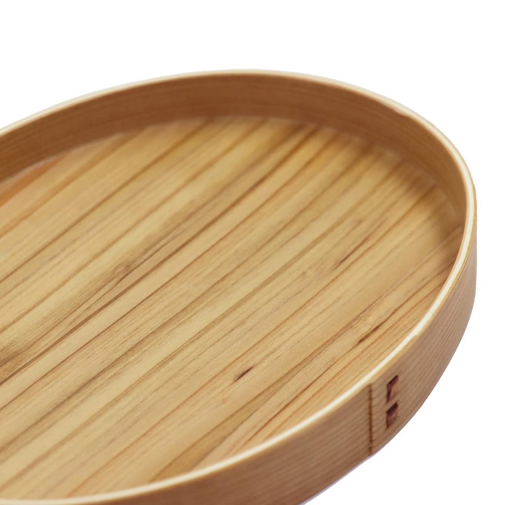 Osaka Choseido Magewappa Bento Box with Dividers and Lunch Band Brown (Oval, 550cc, Band)