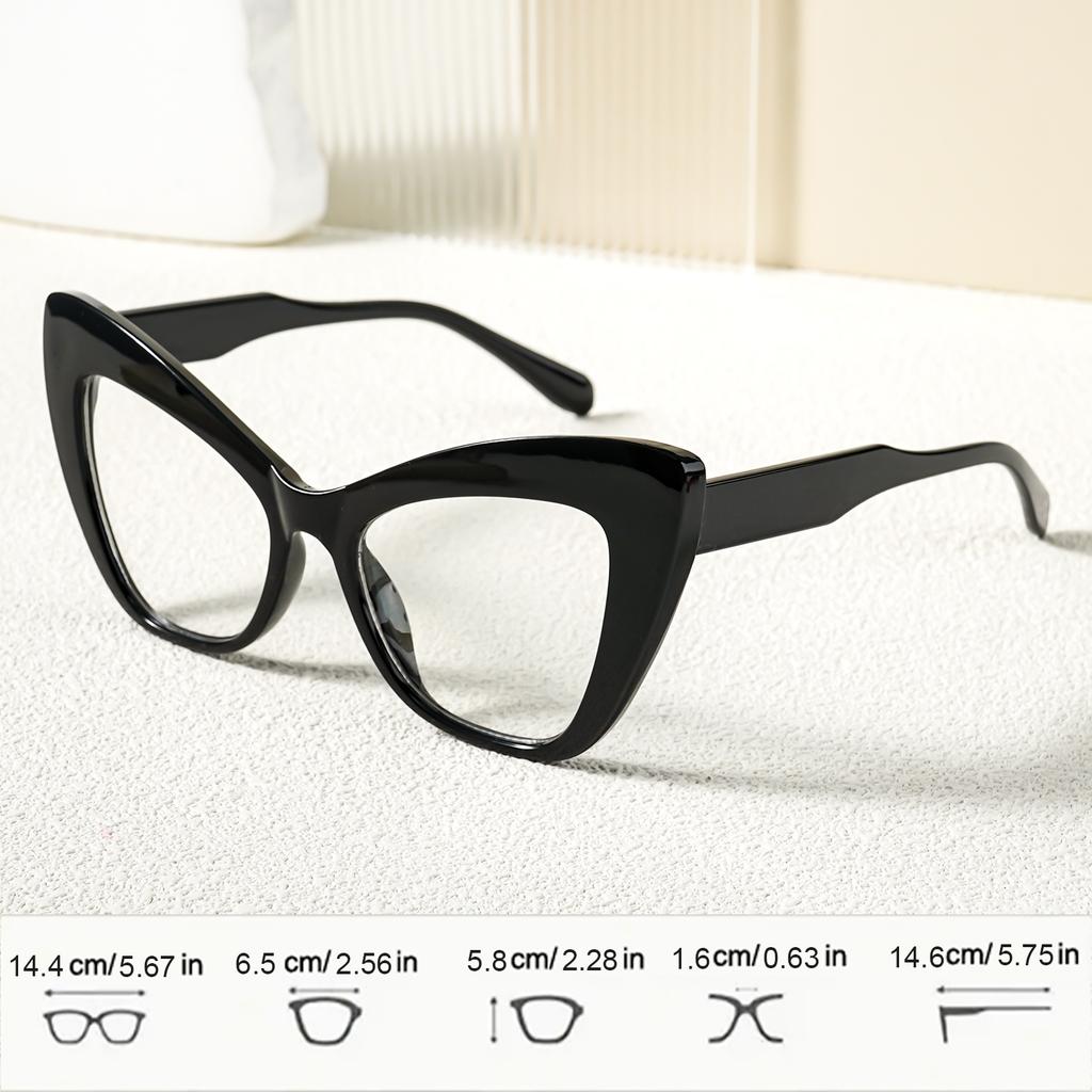 Очки с оправой «кошачий глаз», ретро-модные декоративные очки Y2K, компьютерные очки для женщин и мужчин
