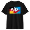 Футболка AFD GerУнисекс Логотип Харадзюку Футболки С коротким рукавом Классические Топы Летние Хлопок Большие размеры Одежда