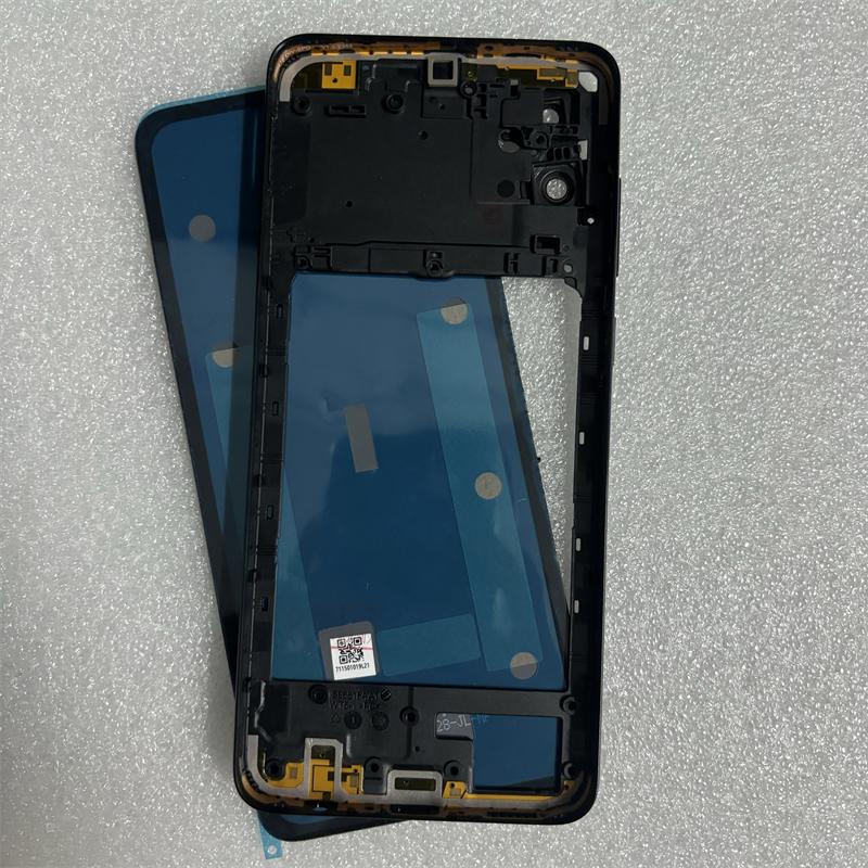 Для Samsung Galaxy 05 055 Корпус Телефона Средняя Рамка Задняя Крышка Аккумулятора Чехол Панель Крышка Задняя С Линзой Камеры
