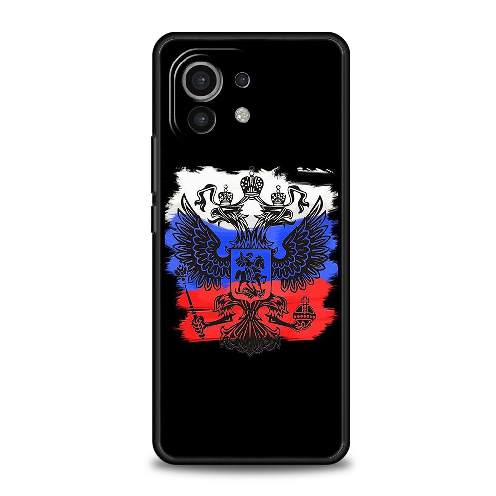 Чехол для телефона с российскими флагами для Xiaomi Mi 14 13 12 11 Ultra 13T 12T Poco C51 F3 F4 F5 X3 X4 NFC M3 Pro Lite 5G Силиконовый чехол