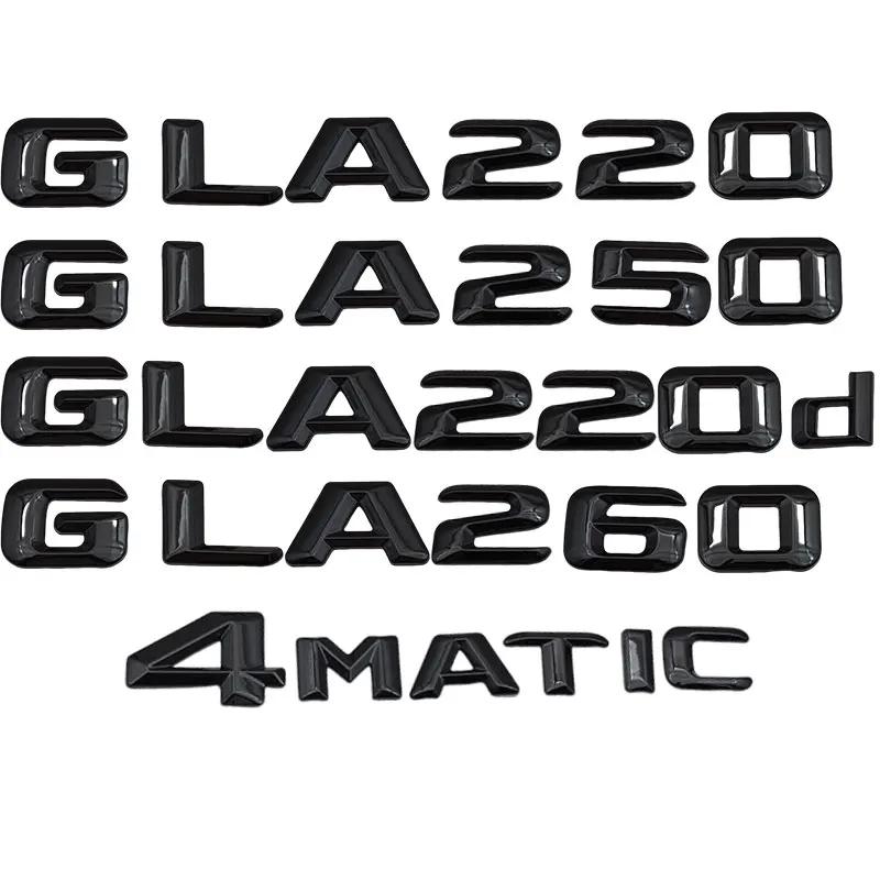 3D ABS Car Rear Trunk Letters Logo Badge Sticker For Mercedes Benz GLA Class 4MATIC X156 H247 45 GLA250 GLA200 GLA220d GLA260 MJ7