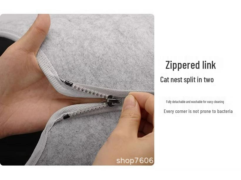 Четыре сезона Кот и Собака Фетровый Тоннель-Кровать - Уютное Зимнее Гнездо и Игровая Бублик