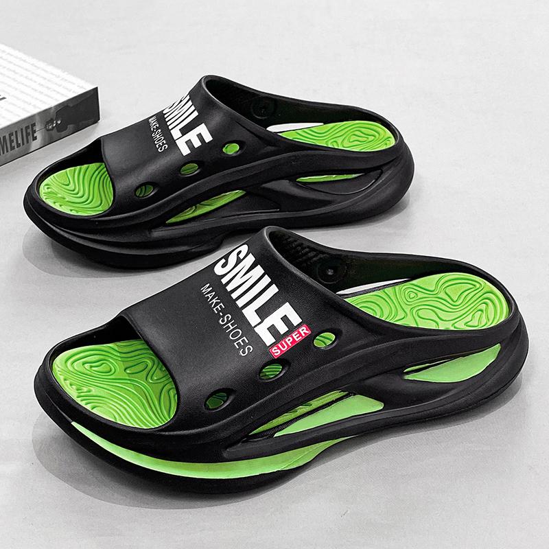 Модные новые стильные мужские сандалии Eva с толстой подошвой, пляжные спортивные мужские тапочки для улицы и дома, модная мужская обувь