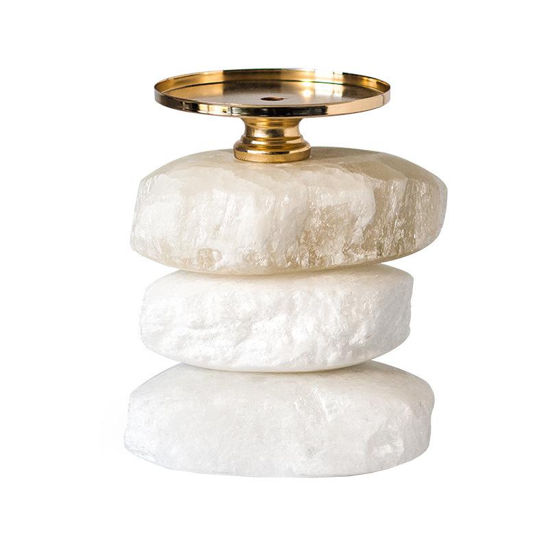 Подсвечник Натуральная руда Настольные поделки Украшения Ручной работы Подсвечник Центральные элементы Свадебные украшения Домашнее украшение