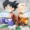 15cm Anime Dragon Ball Z Figures Milk Childhood Son Goku Krillin Gk Action Figure Pvc Statue Collections Model Doll Toys Kids