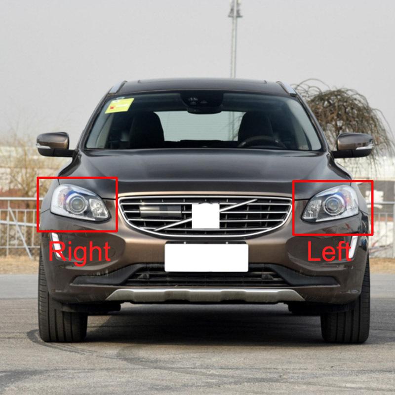 For Volvo XC60 2014 2015 2016 2017 2018 2019 Transparent Lampshade Headlamp Cover Lamp Shade Headlight Shell Lens Plexiglass