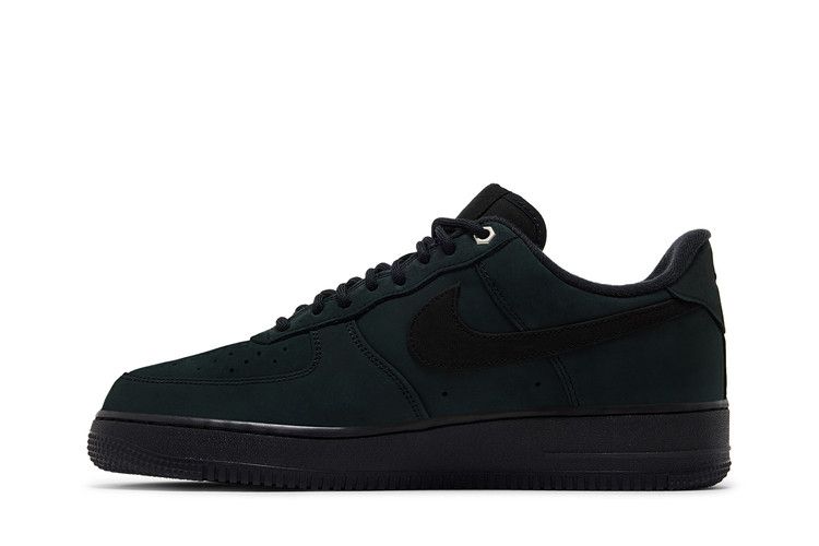 Nike Air Force 1 Low '07 WB Тройной черный Нубук