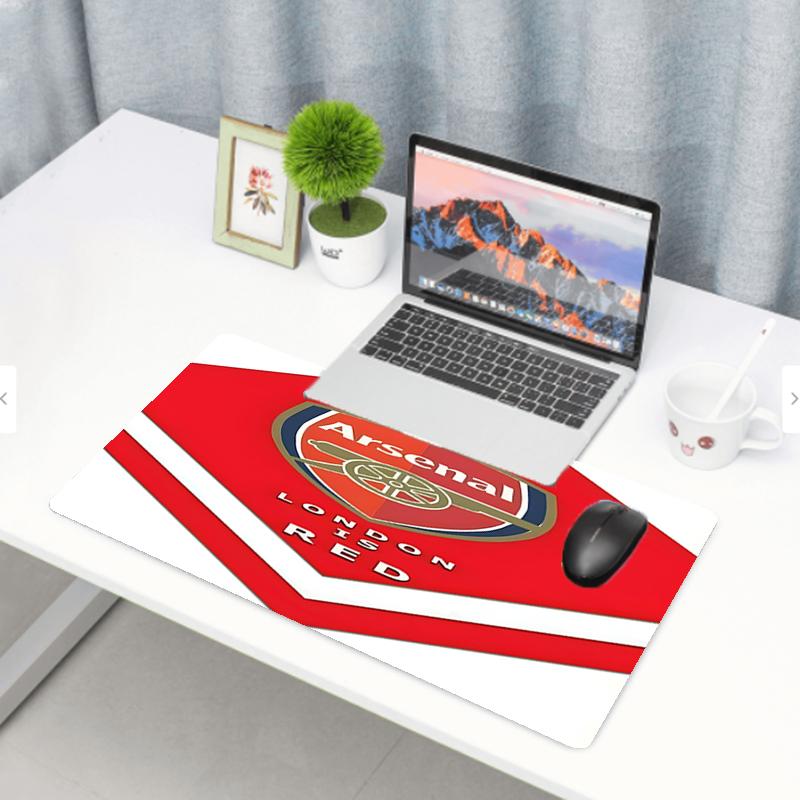Arsenal F.C Print Mouse Pad, Anti‑Slip Desktop keyboard Mat, for PC Laptop Gaming Working Daily Use, Cool Festival Surprise Gift