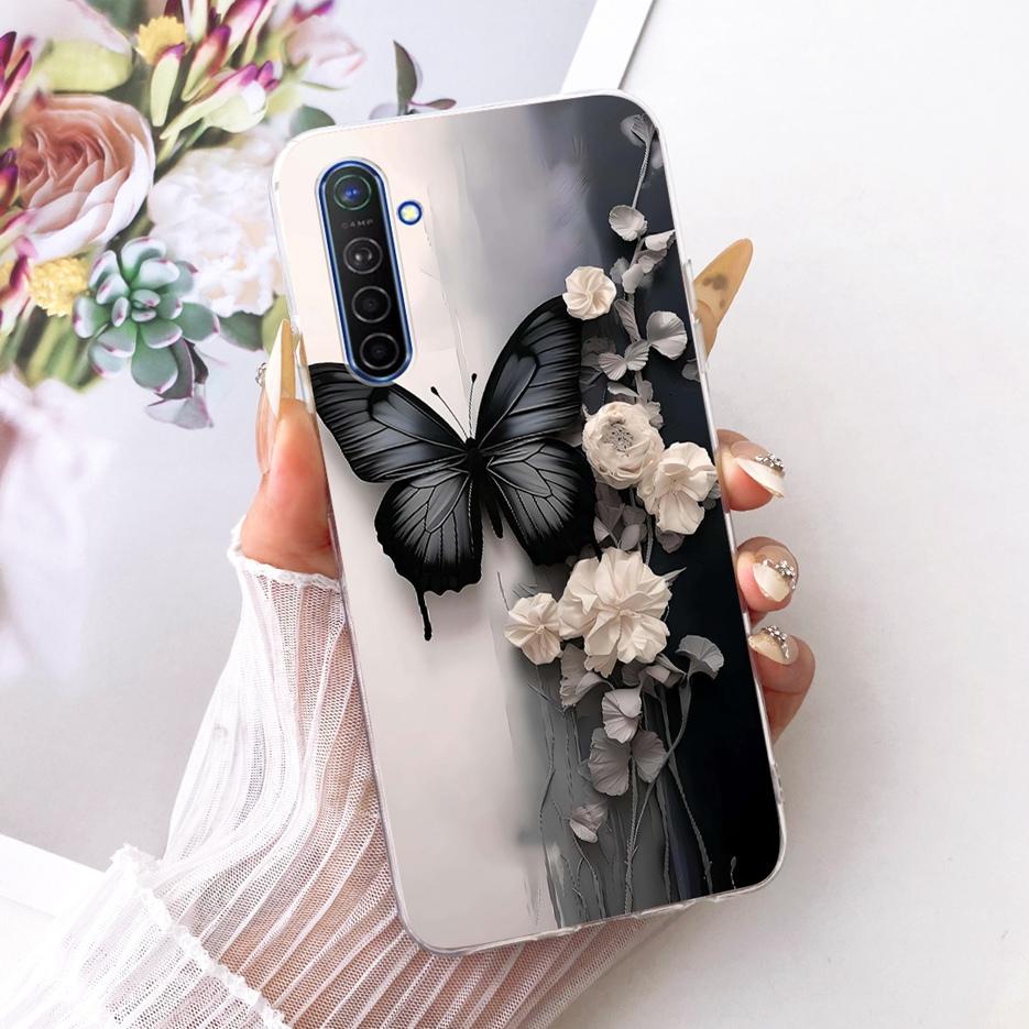 For Realme X2 Case Realme XT RMX1921 Luxury Butterfly Tree Painted Cover Soft Slim Phone Cases For Realme X2 Pro RealmeXT Fundas