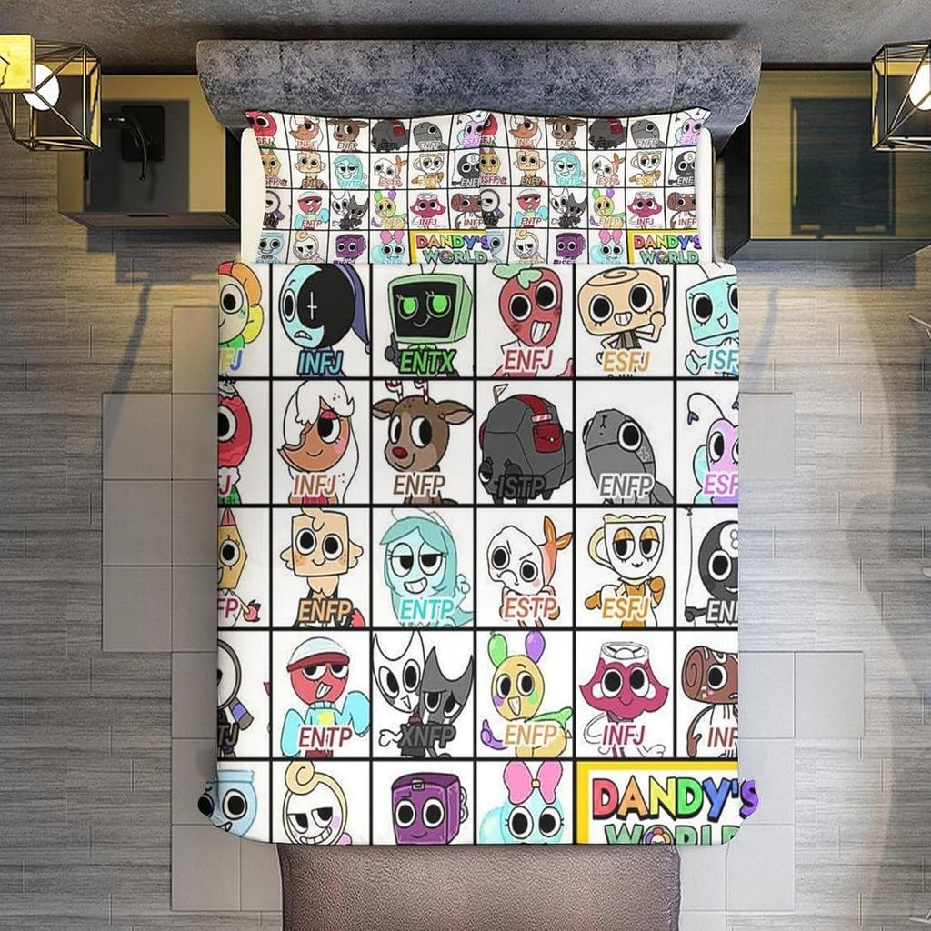 Комплект постельного белья D-Dandy's World с 3D-принтом, аниме-комплект пододеяльника с наволочками, подарок на день рождения для мальчика, подростка, девочки, мягкое милое постельное белье