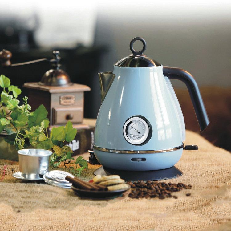 220V 1.7L Electric Kettle with Temperature Display Auto-off Bruning Pot Kettle .