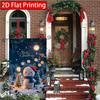 2D Flat - 2D Flat - 2D Flat, 1pc Cute Plush Snowman with Happy Expression, (7) Printing, Double-Sided Garden Flag, Family Courtyard Lawn Decoration, O