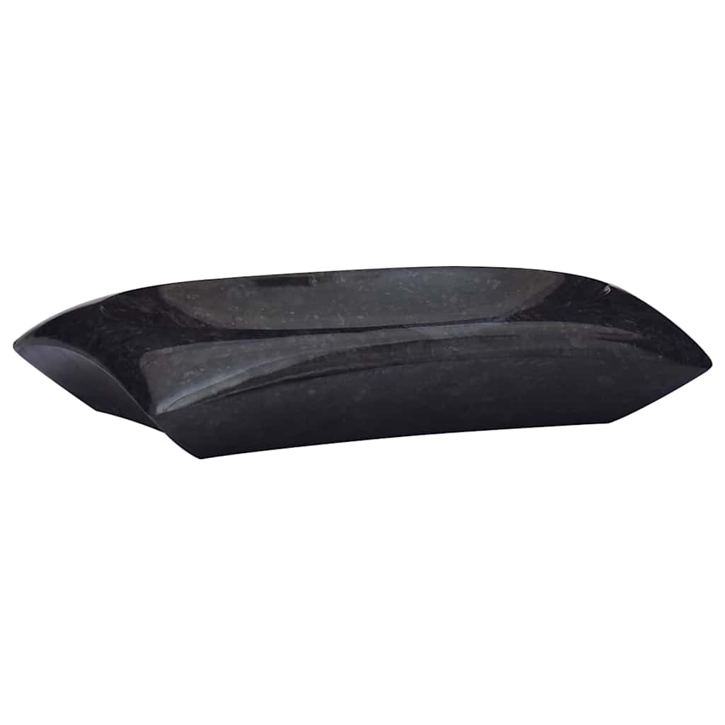 Black Wash Basin 50 x 35 x 10 cm Marble